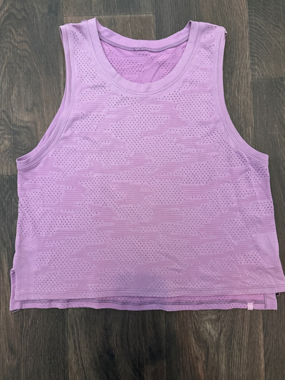 Lululemon Women's Lavender Perforated Tank Top